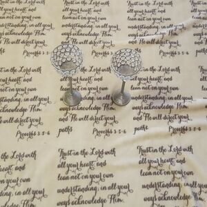 Pair of candle holders